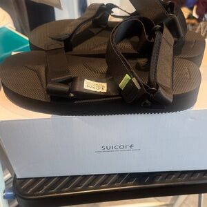 Suicoke Black Sandals